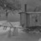 G13 Piena del fiume Maggia nei pressi della presa durante la costruzione della diga stabile. 1925