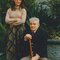 D14 Presentazione e benedizione del gonfalone. La madrina Maria Stanga e il padrino Alferdo Jori 1980